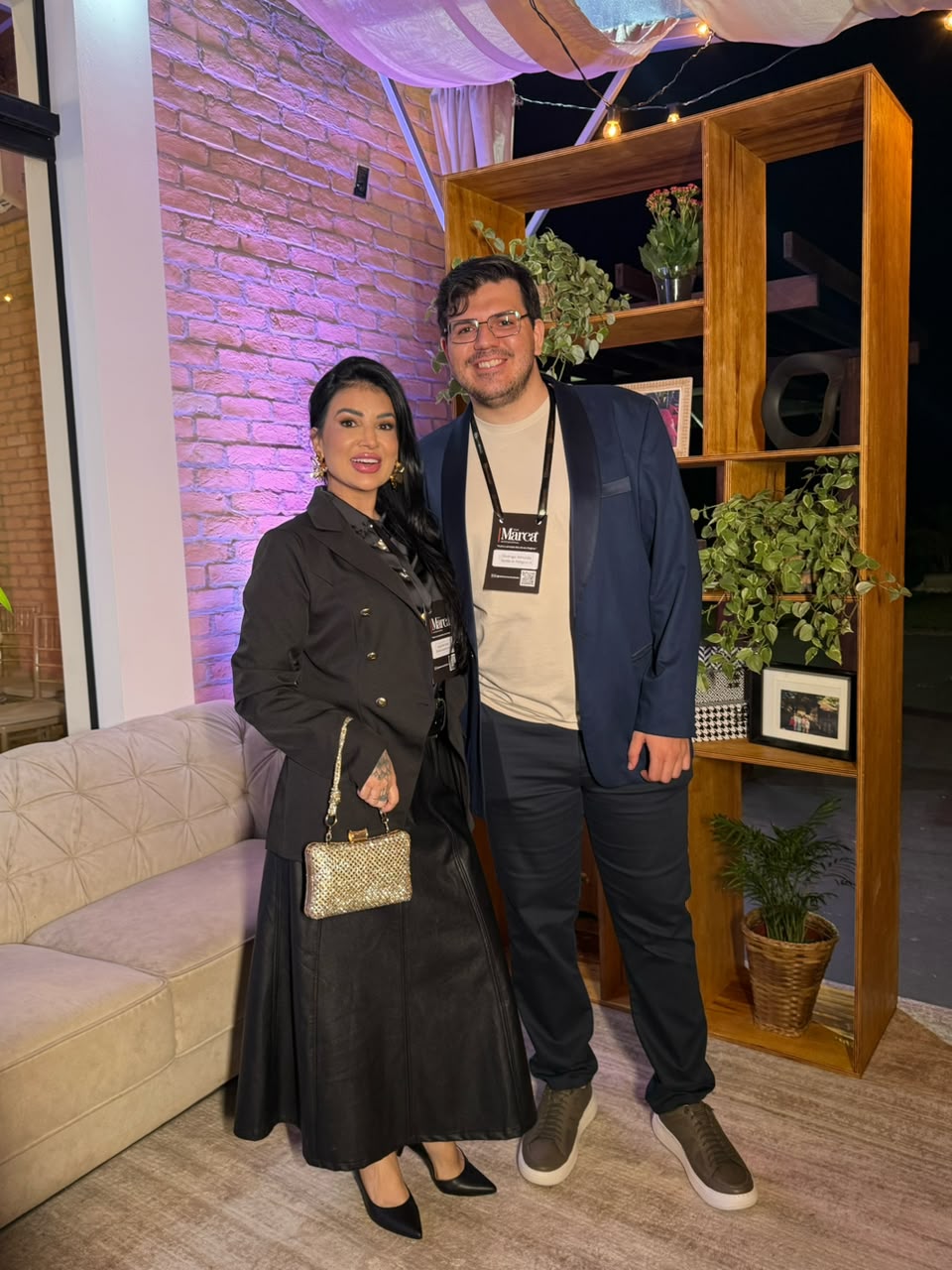 Rodrigo Almeida com Jacqueline Cabral